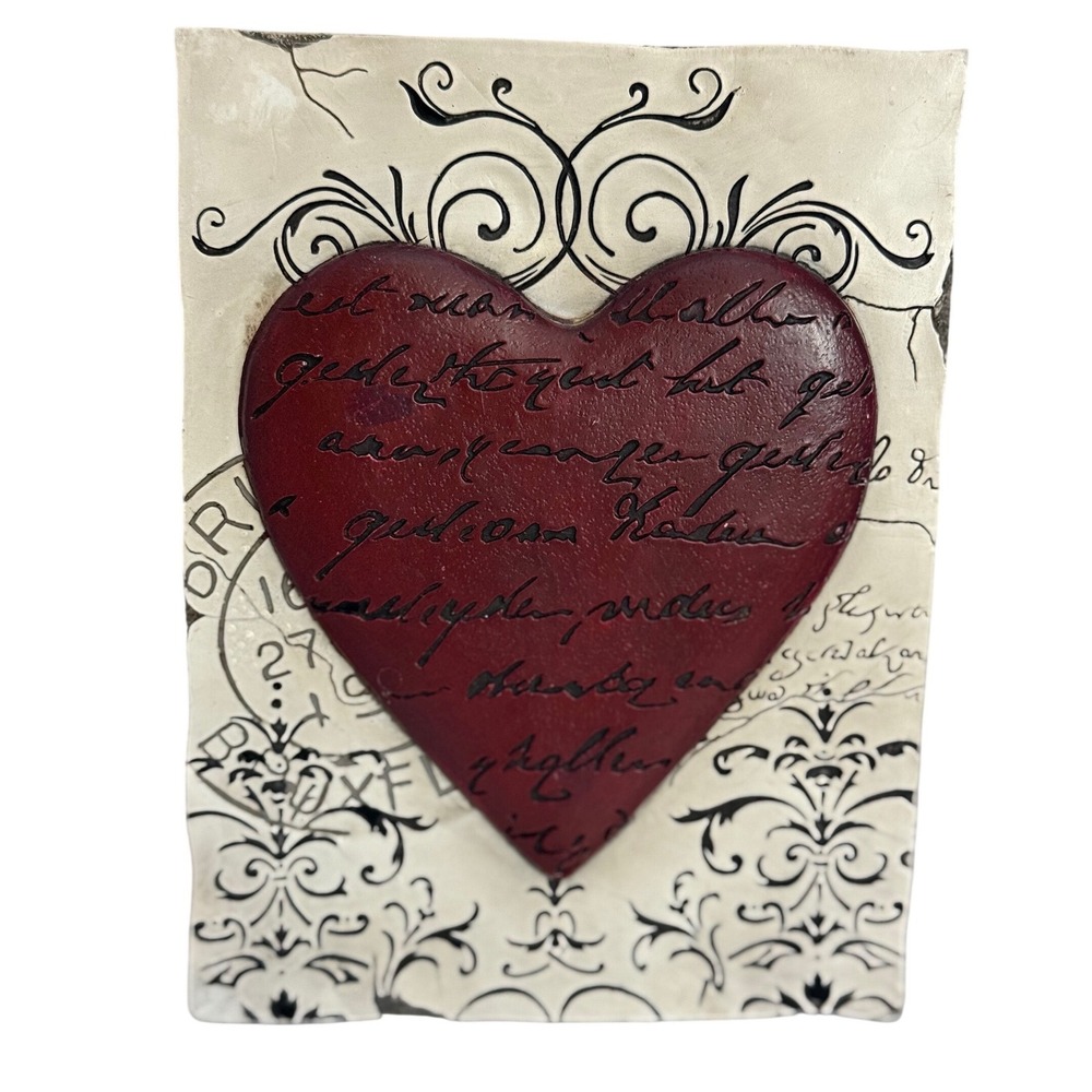 New View Gifts & Accessories Heart Wall Decor Script Love Art Plaque